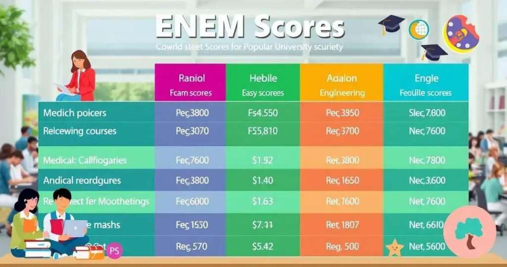 Tabela de Pontos do Enem: Notas Necessárias para Cada Curso
