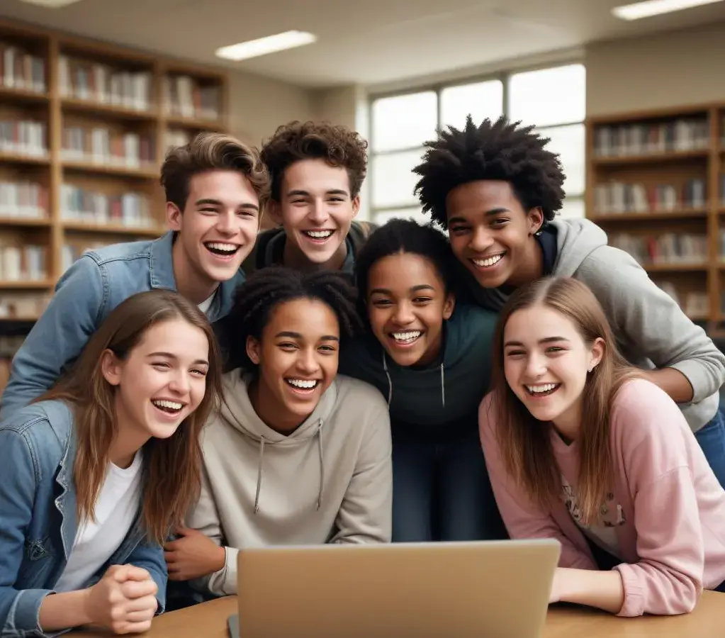 Estudantes consultam o resultado do Fies 2026, celebrando a oportunidade de acesso ao ensino superior por meio do financiamento estudantil.