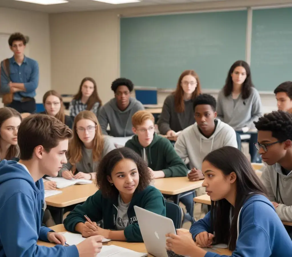 Estudantes debatem a relevância dos filmes premiados no Oscar para o repertório de Enem e vestibulares, conectando cinema, literatura e temas sociais.