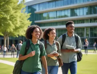Estudantes celebram a divulgação do edital Acesso Enem UnB 2026 no campus da Universidade de Brasília, com a expectativa de milhares de novas vagas.