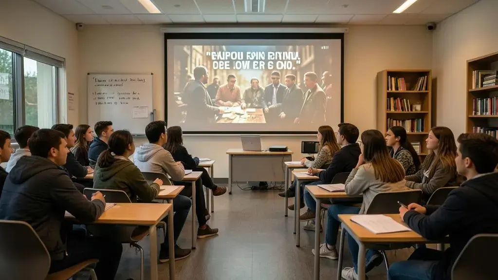 Estudantes utilizam sessões de cinema comentadas como estratégia pedagógica na reta final de preparação para o Enem 2026.
