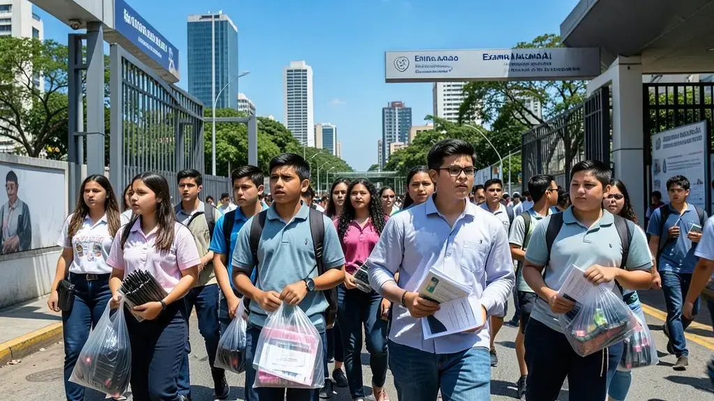 Participantes chegam organizados ao local de aplicação do Enem 2026, seguindo todas as recomendações de segurança e horários.